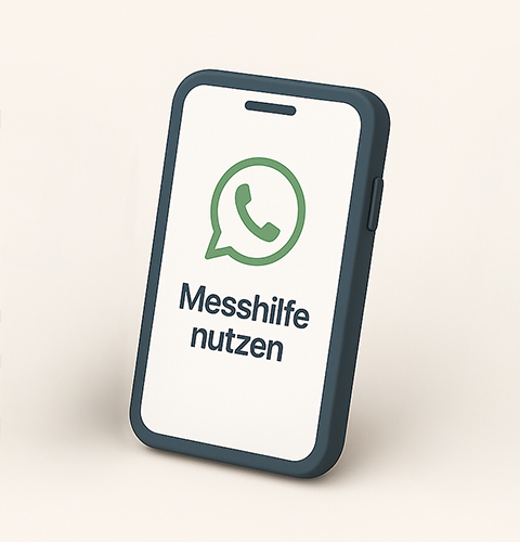 Nein, Messhilfe nutzen