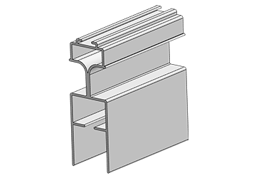 Schiebeelement mit Griffmulde