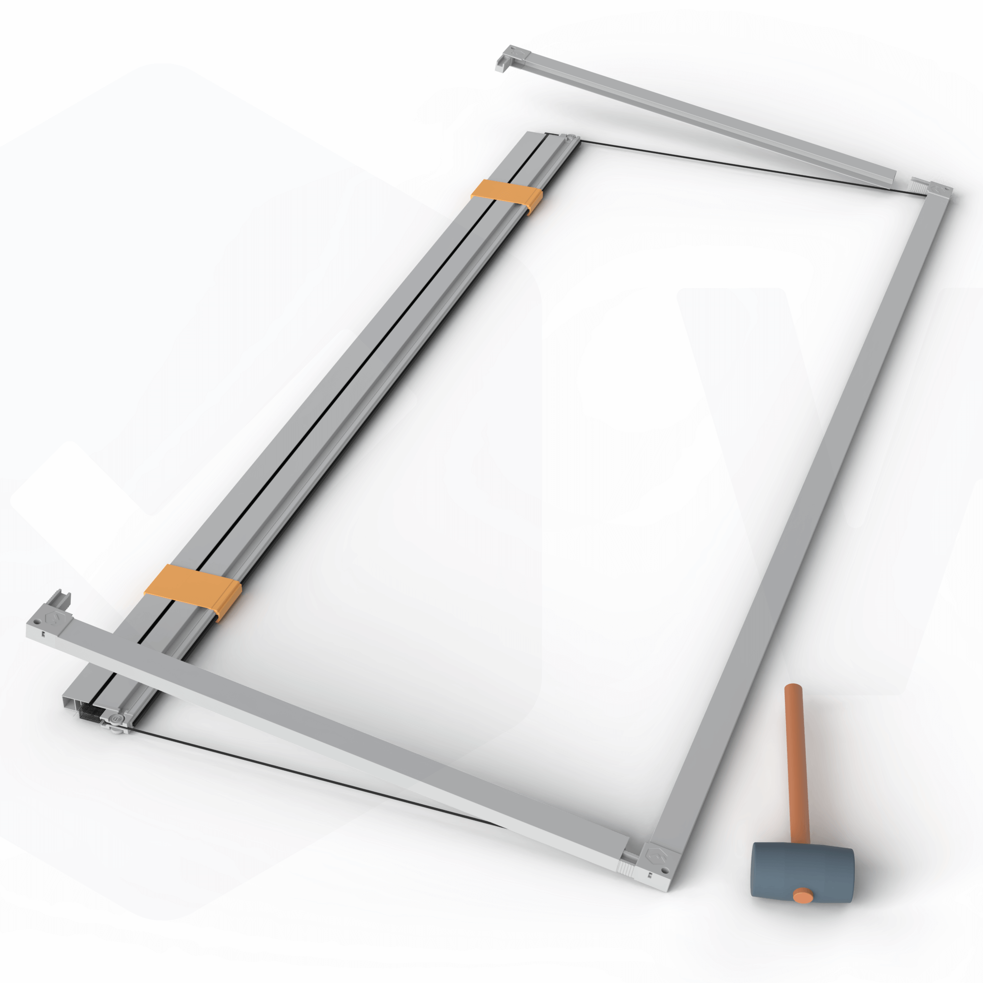 Schritt 2: Bodenprofil und Deckenprofil einsetzen