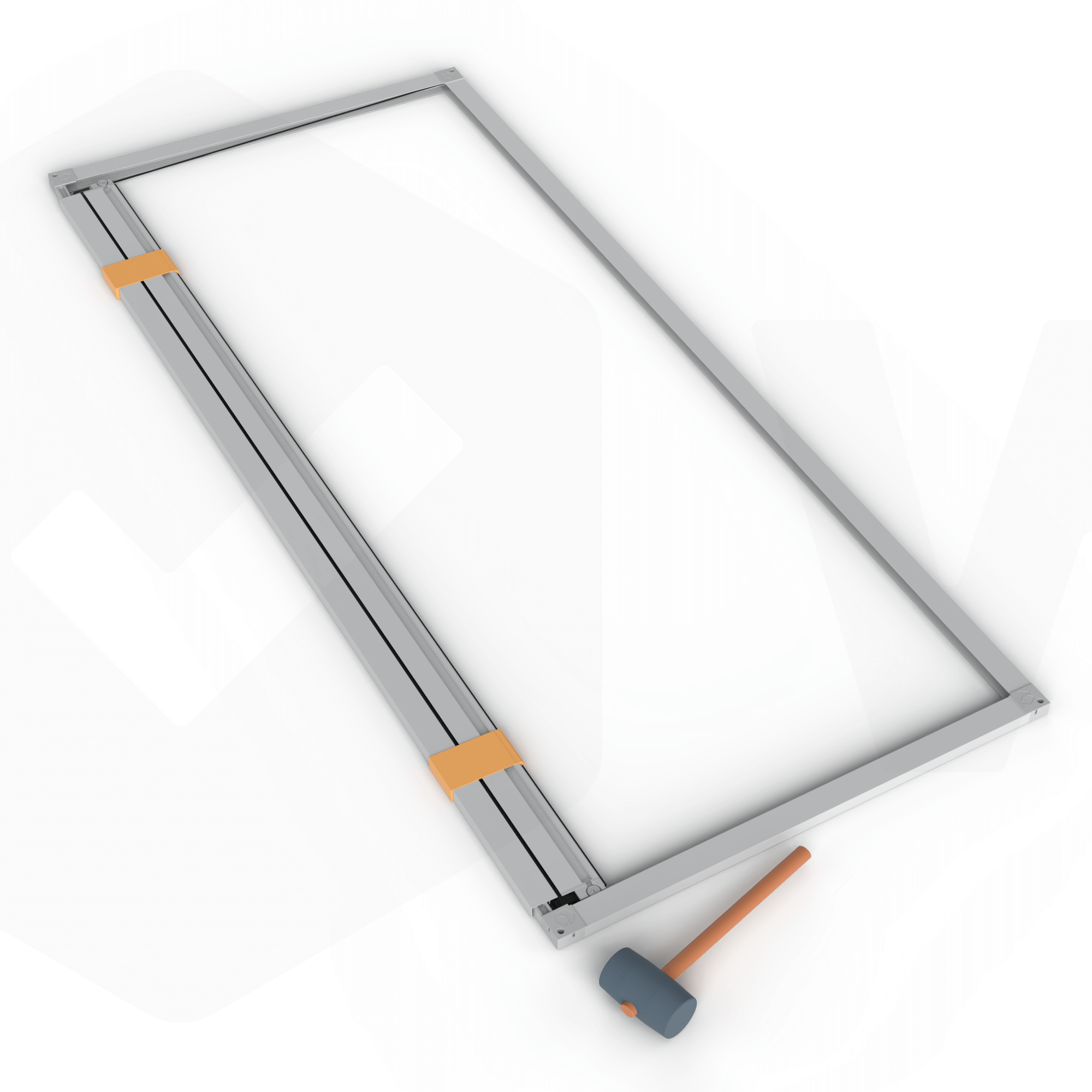 Schritt 3: Bodenprofil und Deckenprofil einsetzen